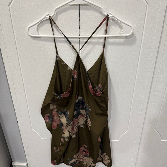 Free People Green Floral Cascades Dress in Mushroom Combo - Picture 4 of 11